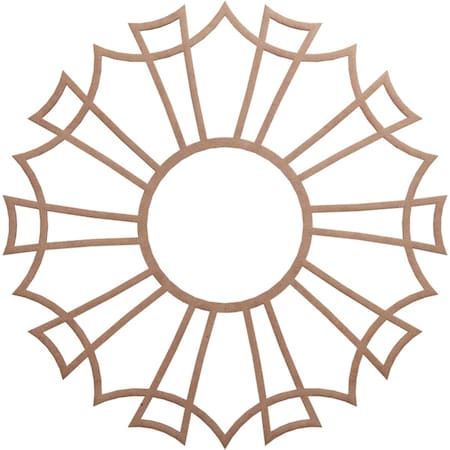 Ekena Millwork Augustus Wood Fretwork Pierced Ceiling Medallion, Wood (Paint Grade), 28"OD x 9 7/8"ID x 3/8"T CMWP28X28X0375AUMF